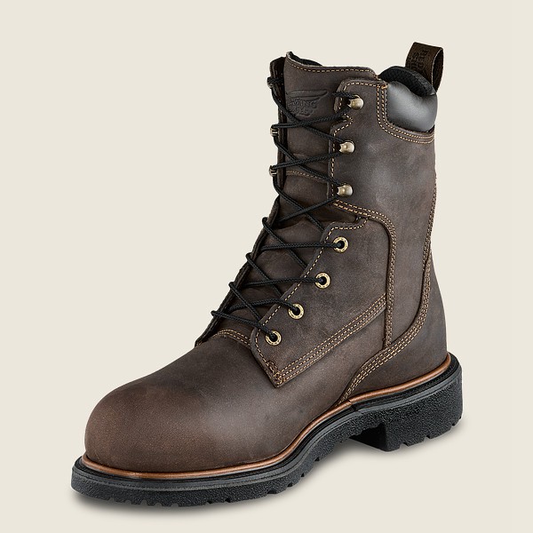 Bottes de Sécurité Red Wing - Dynaforce® - 8-Inch Insulated Waterproof Toe - Grise Foncé - Homme 716